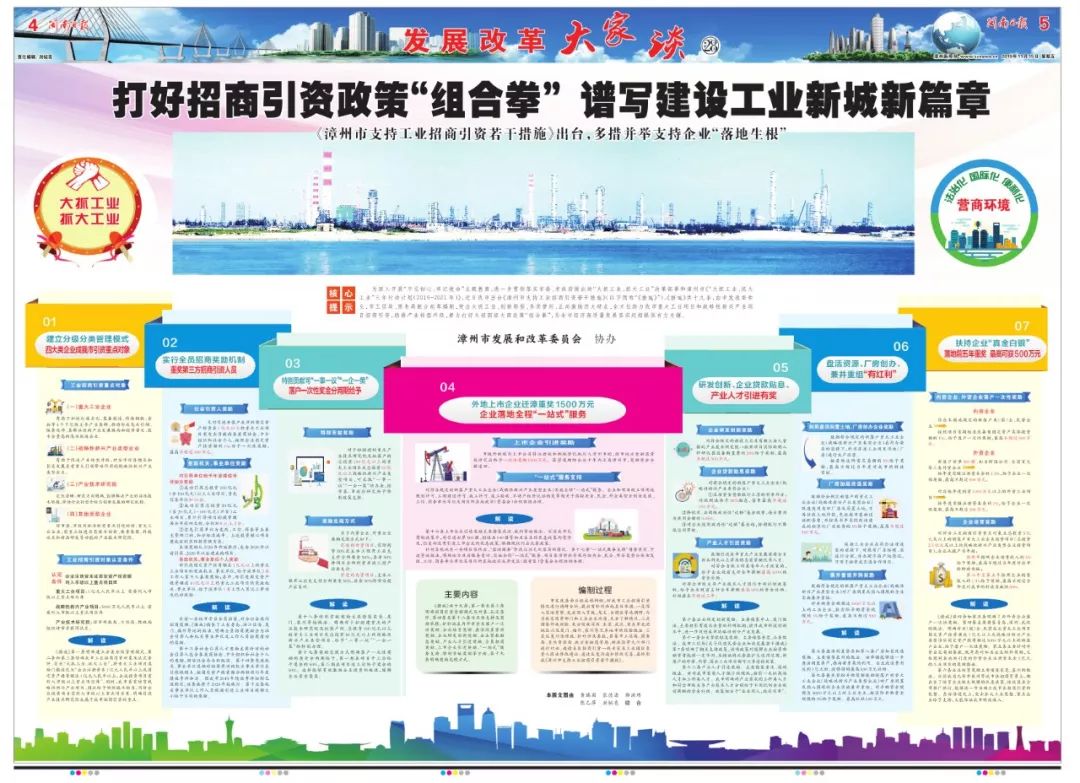 【发改之路】漳州：打好招商引资政策“组合拳” 谱写建设工业新城新篇章